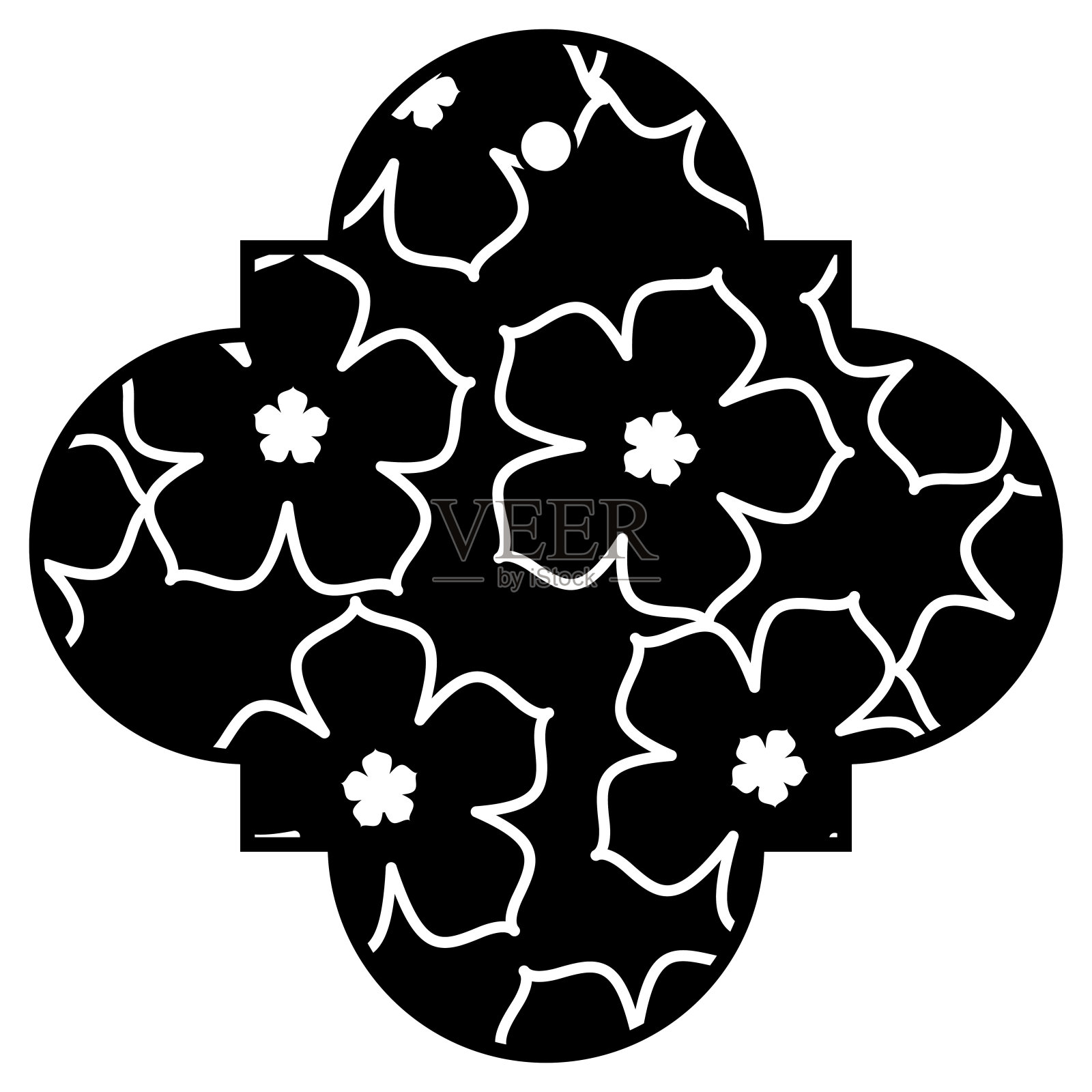 标签中国花樱花装饰图标插画图片素材