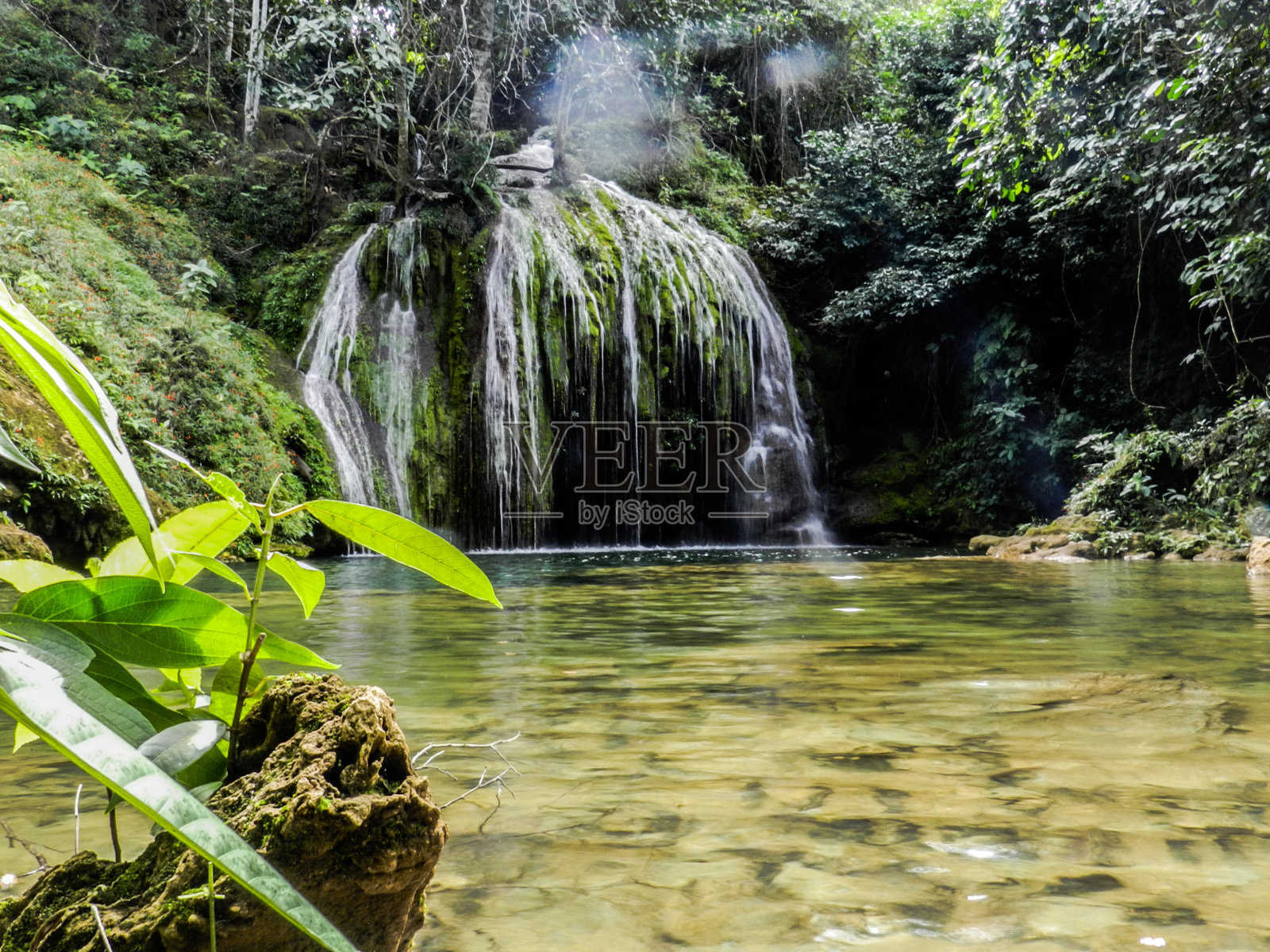瀑布在里约热内卢做Peixe - MS照片摄影图片