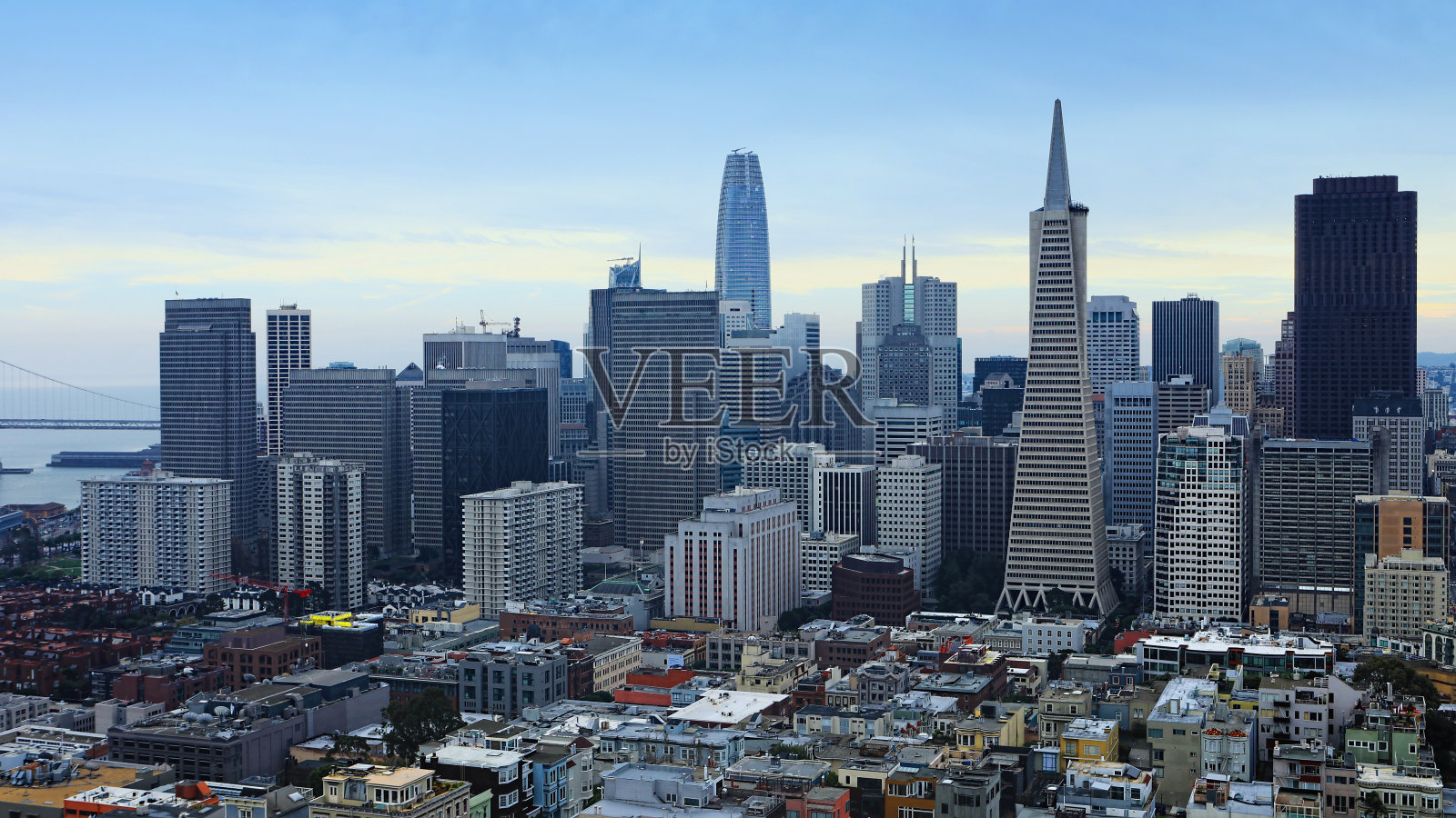 加州旧金山市中心的景色照片摄影图片