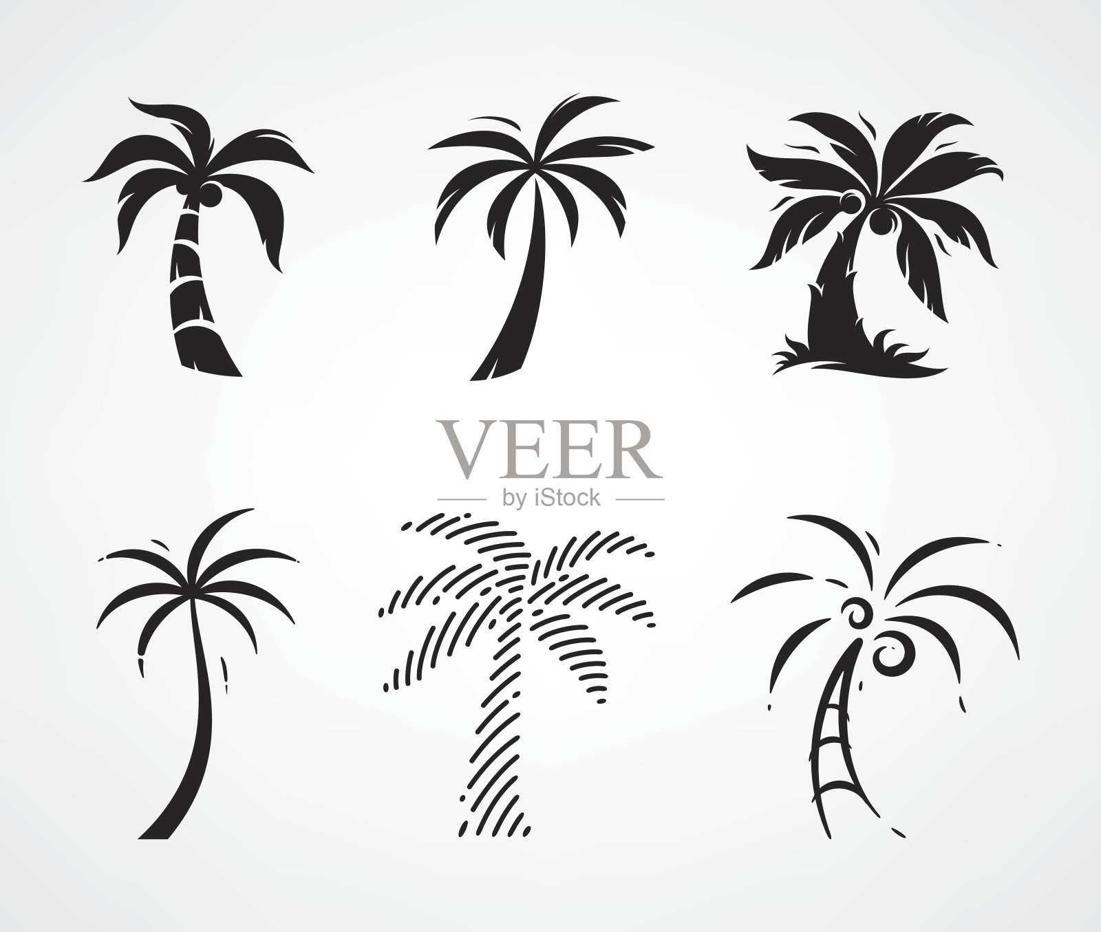棕榈树设计元素图片
