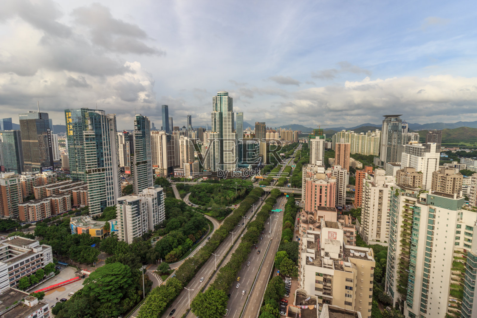 深圳的城市和建筑照片摄影图片