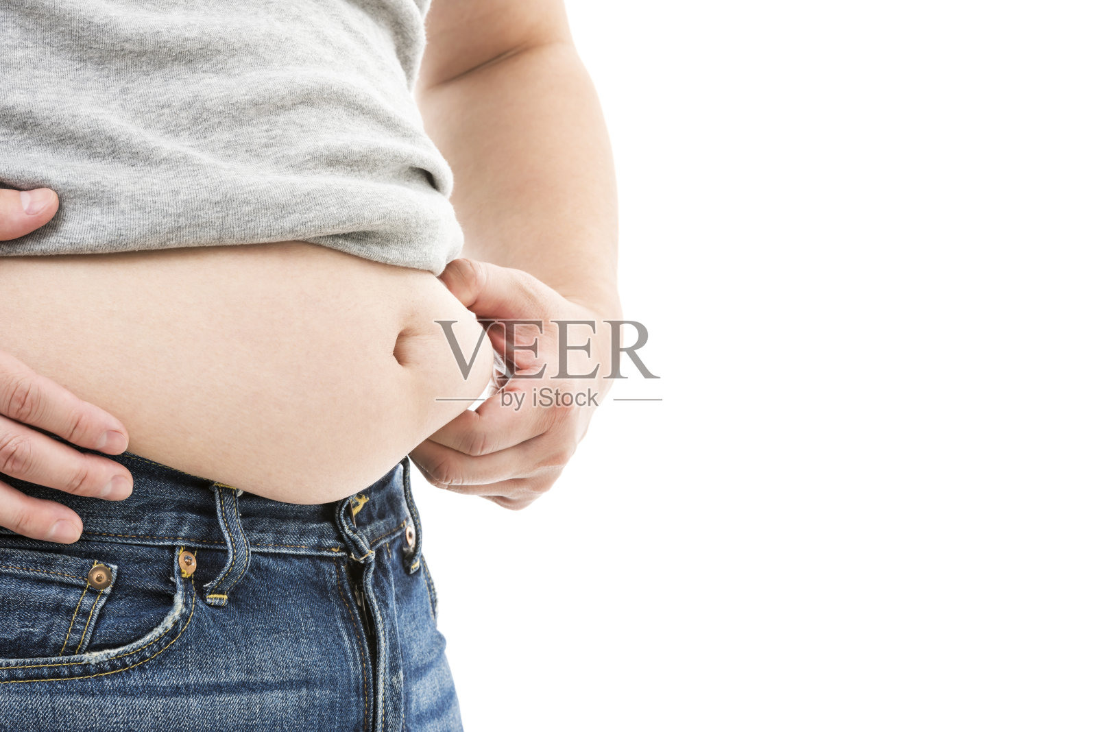 肥胖男性胃照片摄影图片
