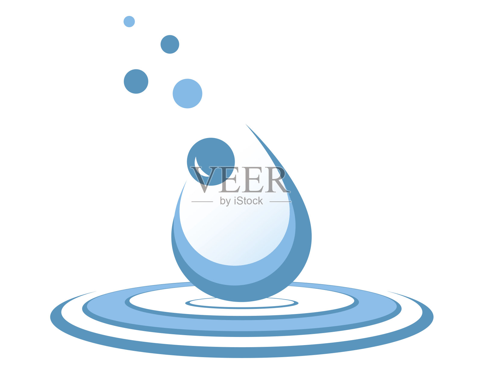 水滴符号设计元素图片