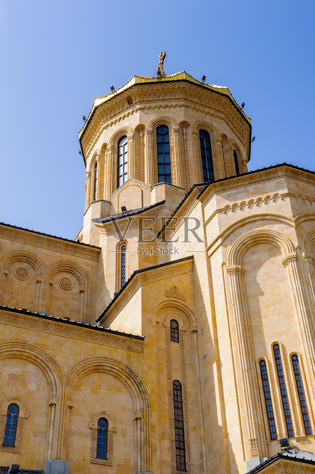 第比利斯的圣三一大教堂，格鲁吉亚东正教的主要大教堂照片摄影图片