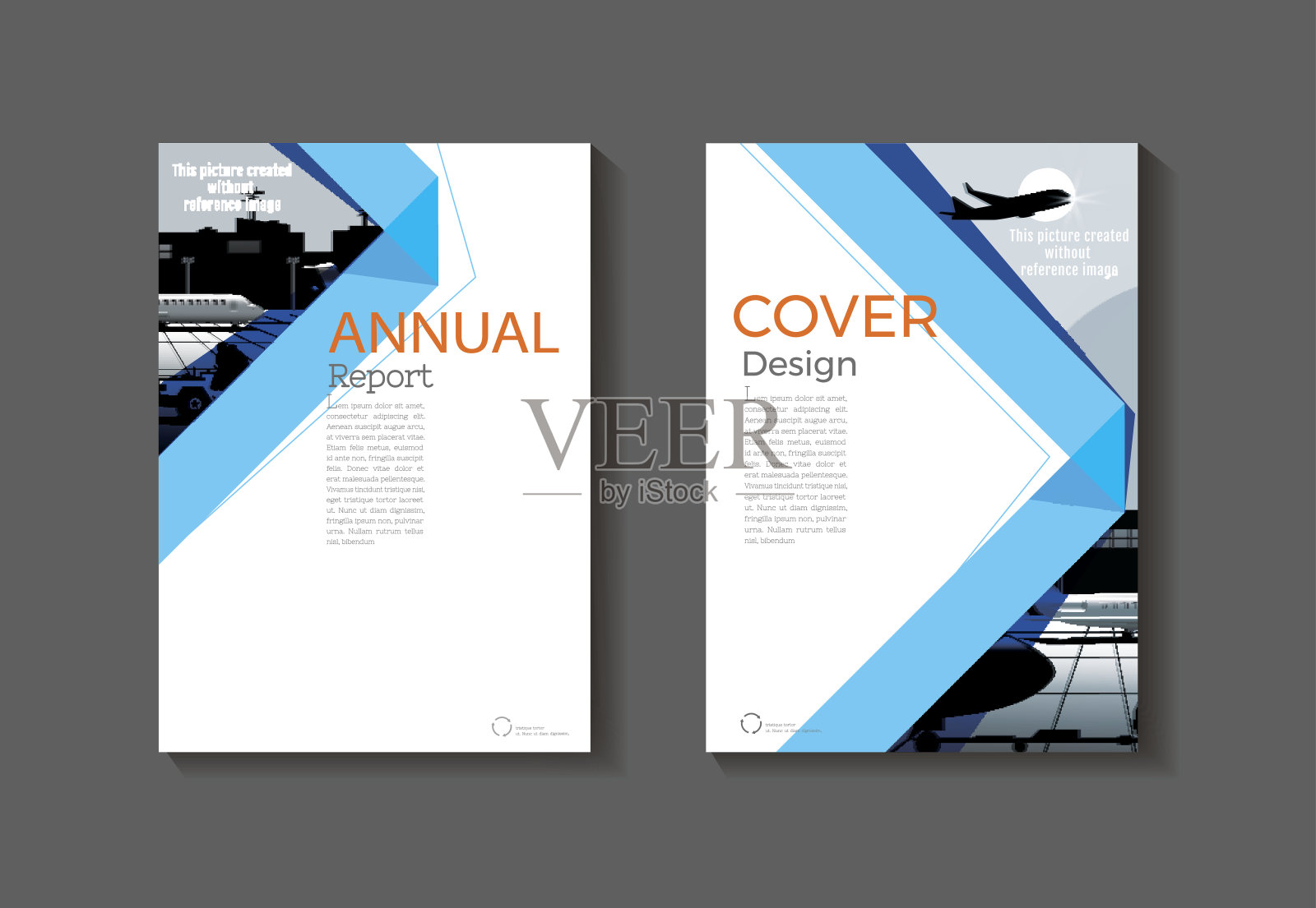 蓝皮书封面设计现代封面抽象小册子封面模板，年度报告，杂志和传单布局矢量a4设计模板素材