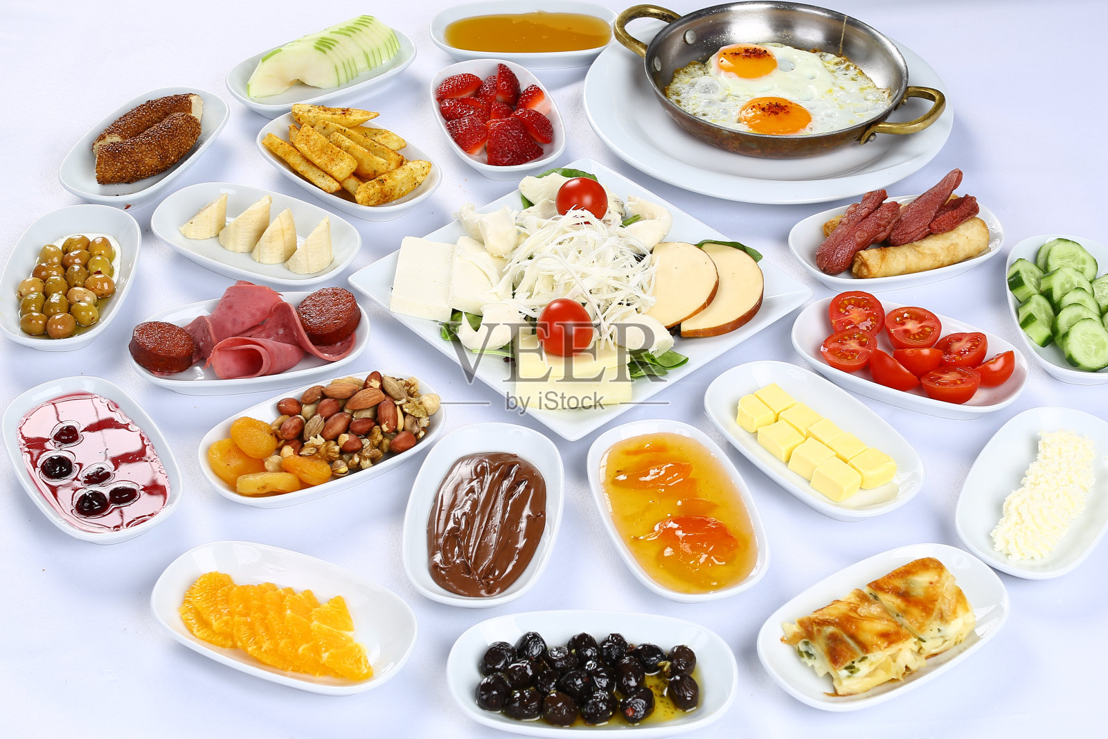土耳其早餐照片摄影图片