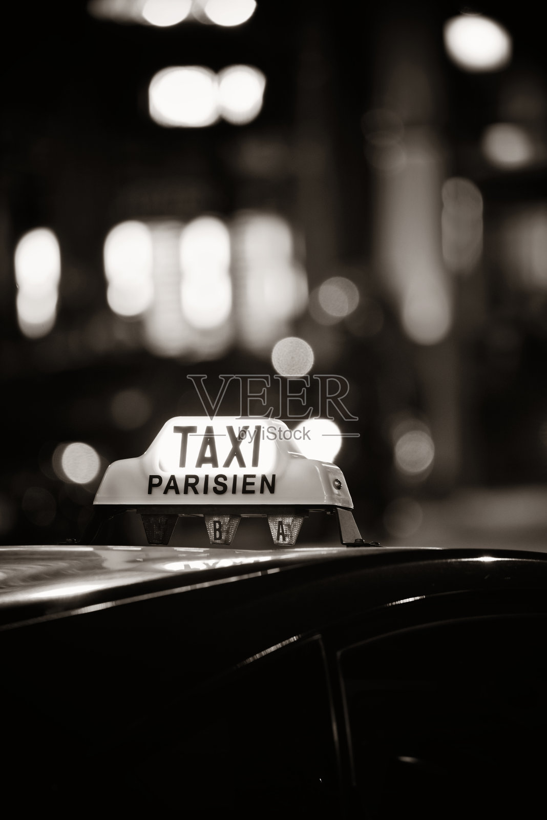 巴黎出租车照片摄影图片