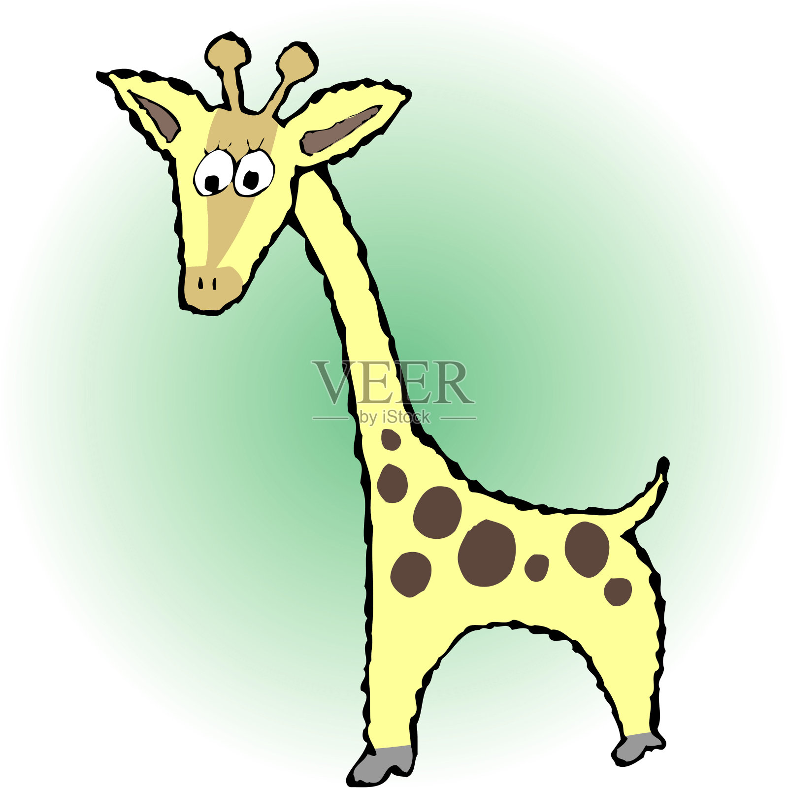 长颈鹿设计元素图片