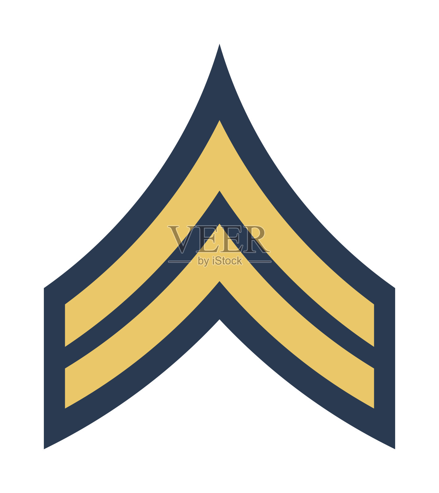 军衔和徽章。军队的条纹和Chevrons设计元素图片
