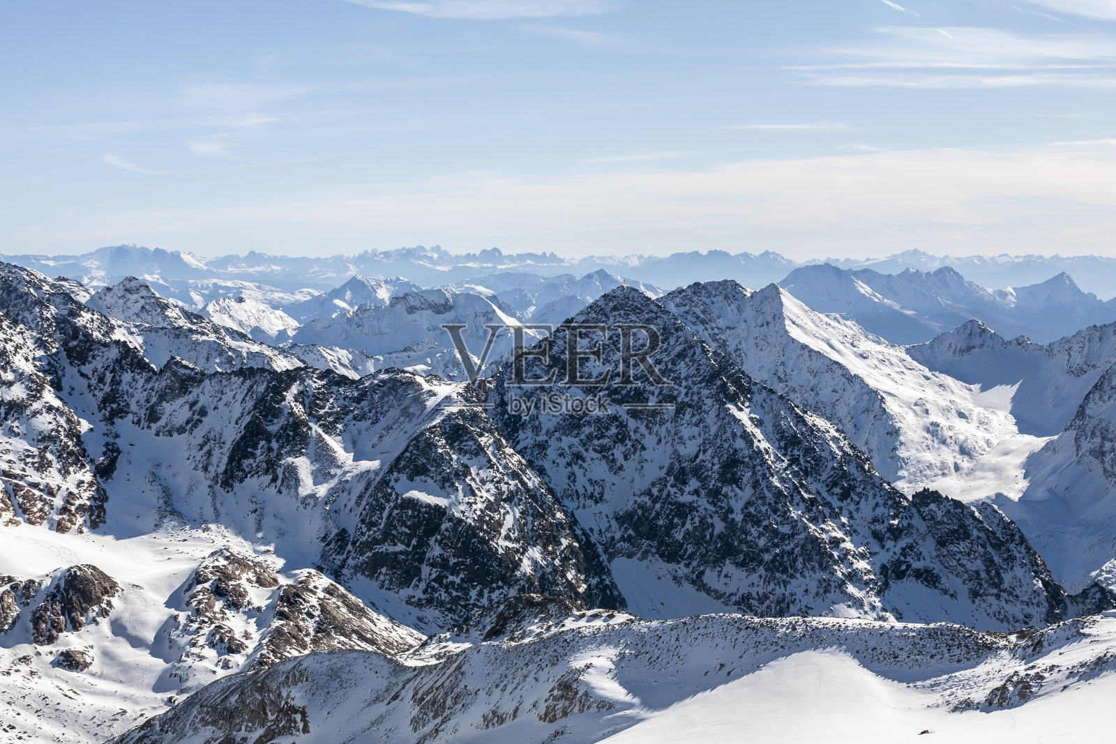 奥地利阿尔卑斯山的景色照片摄影图片