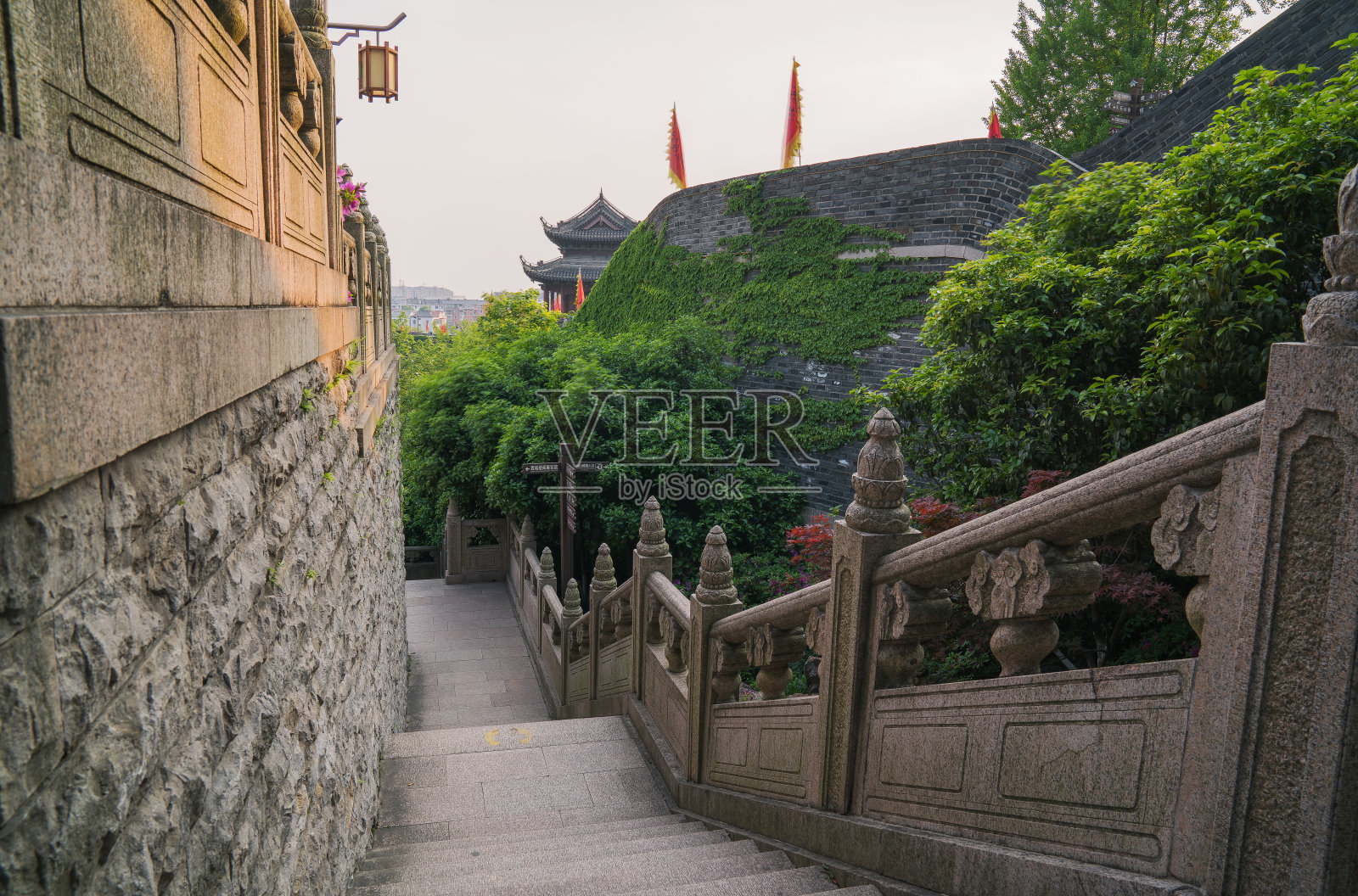中国苏州古城墙的景色照片摄影图片