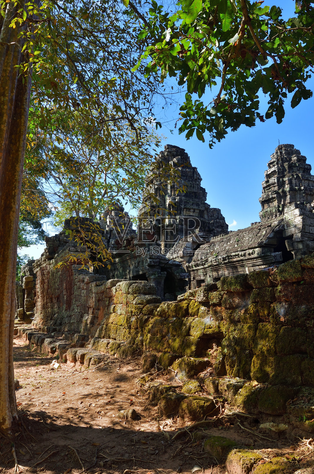 柬埔寨暹粒班提克德庙照片摄影图片