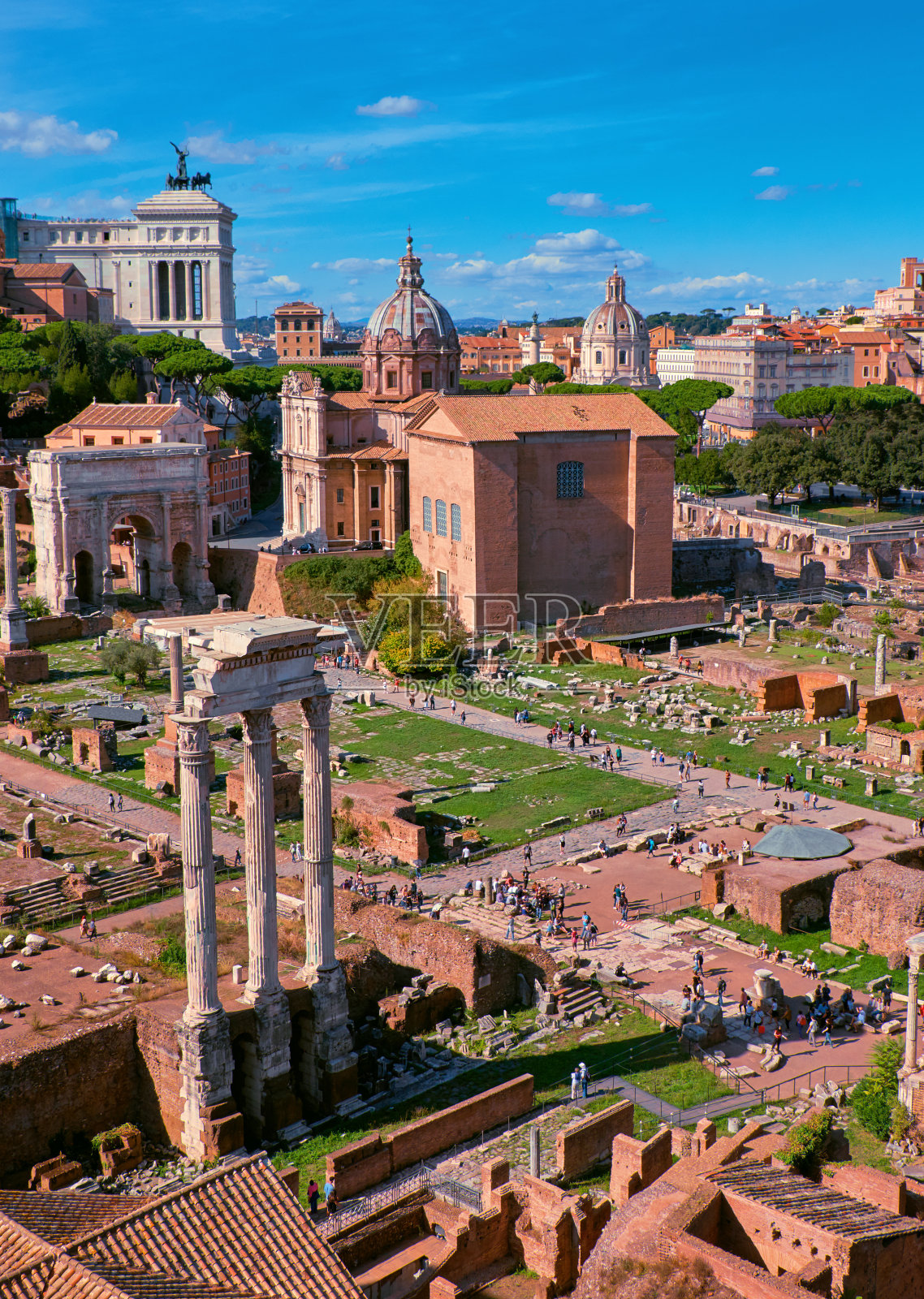 意大利罗马罗马广场全景图照片摄影图片