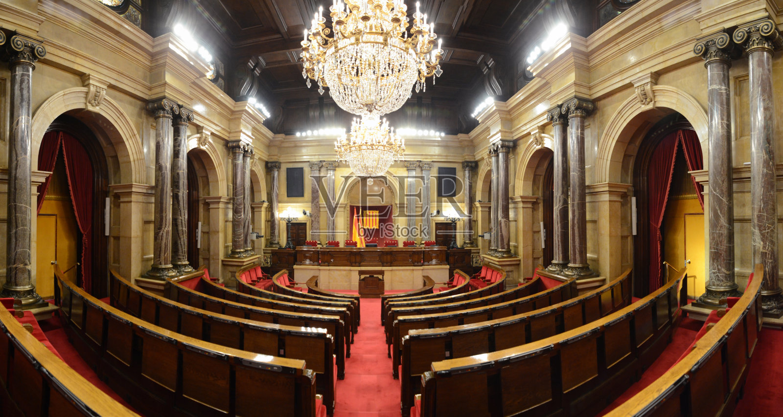 加泰罗尼亚议会全体会议大厅照片摄影图片