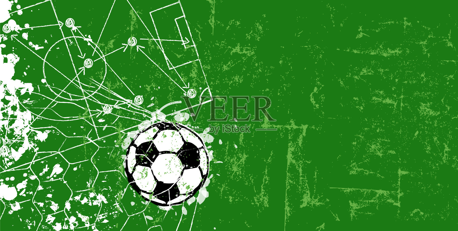 足球/足球设计模板或背景插画图片素材