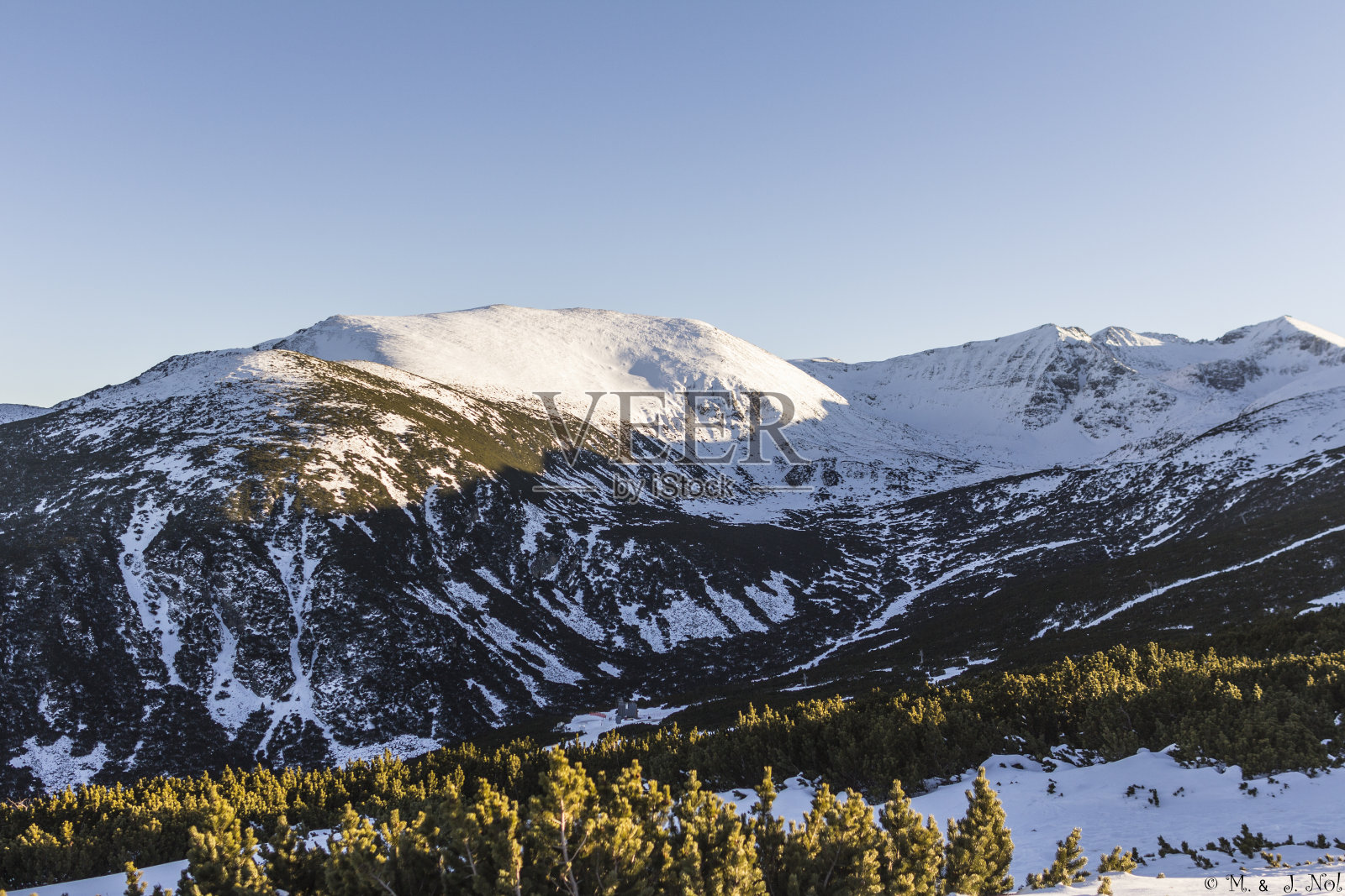波罗维茨滑雪胜地的穆萨拉峰照片摄影图片