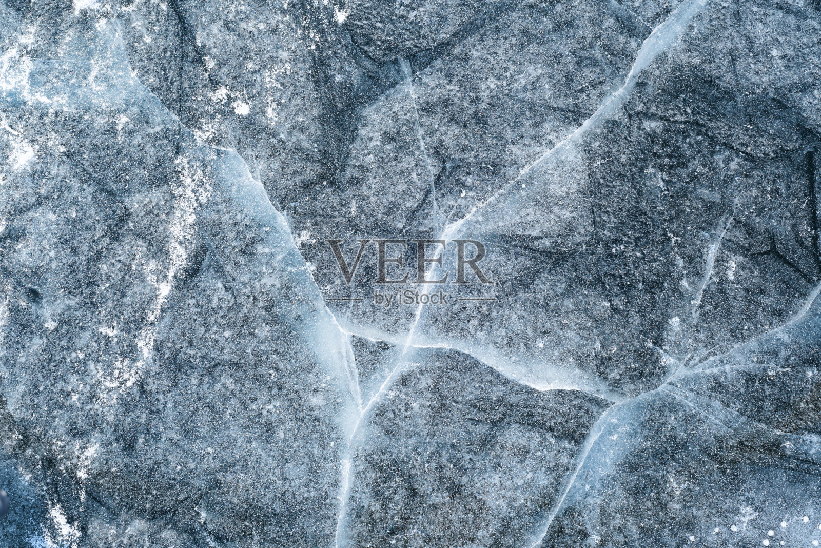 冻结湖冰抽象图案照片摄影图片