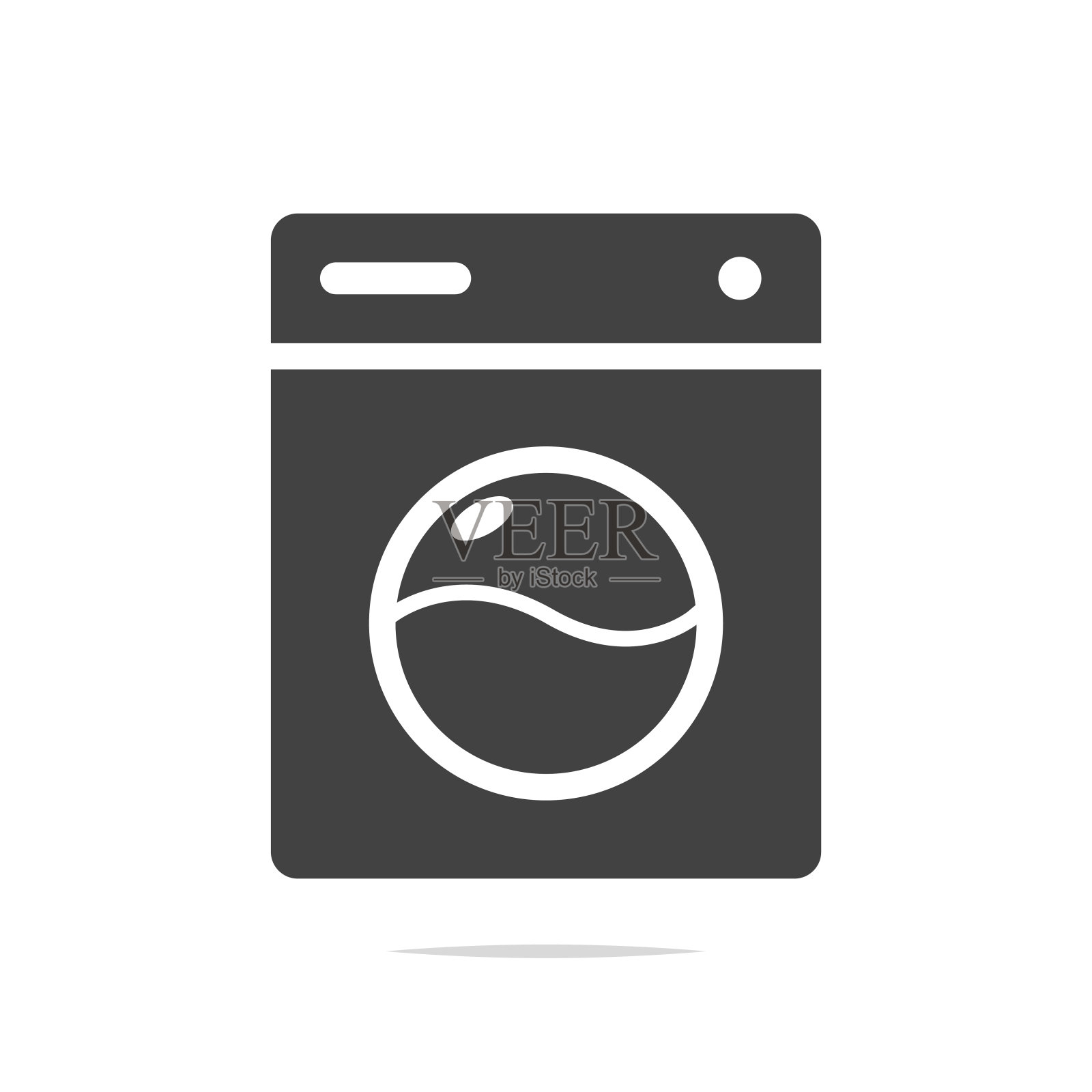 洗衣机图标矢量图标素材