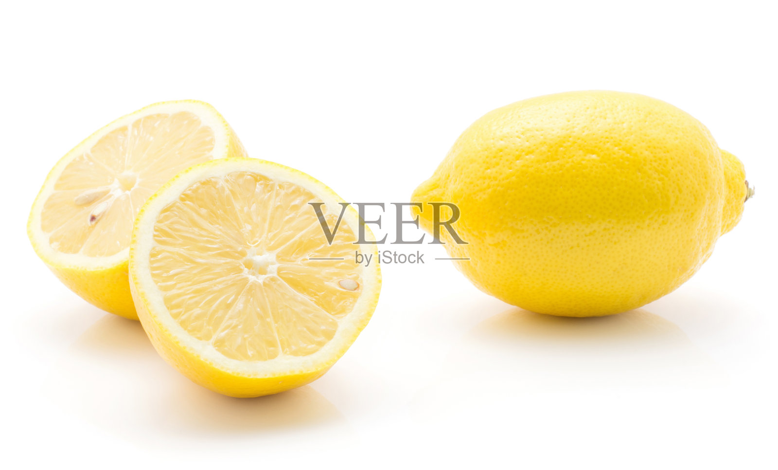 新鲜柠檬孤立在白色照片摄影图片