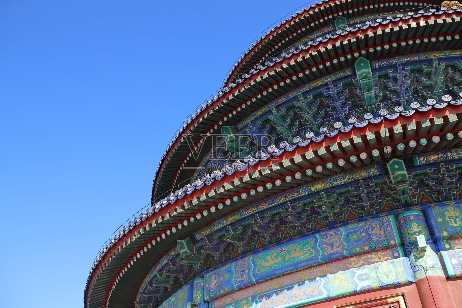 中国北京的天坛，古代祭祀庙景色照片摄影图片