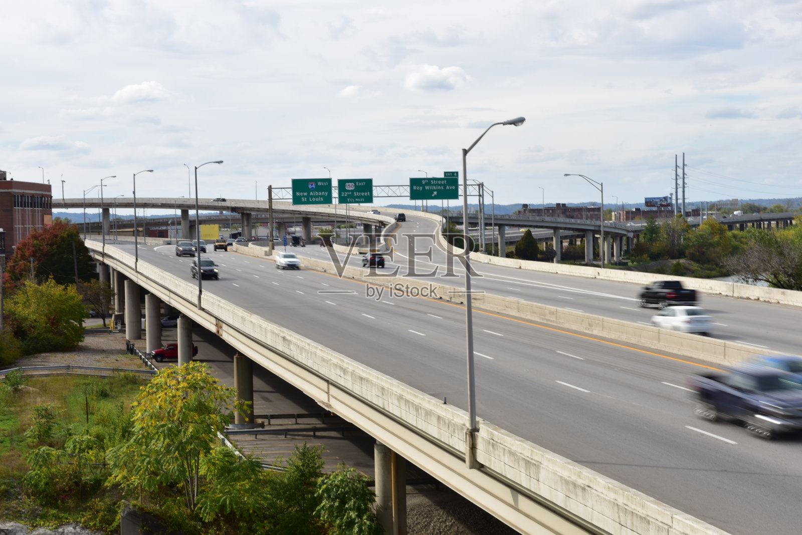 高速公路在路易斯维尔照片摄影图片