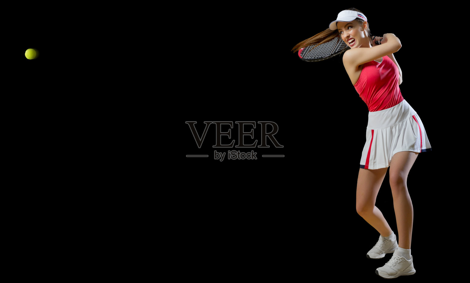 女子网球选手(含球型)照片摄影图片