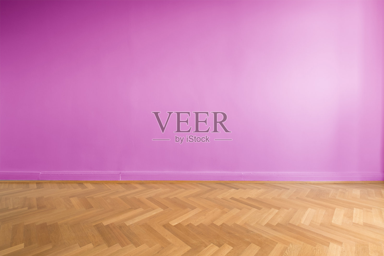 拼花地板和粉红色墙背景-空房间，新公寓照片摄影图片
