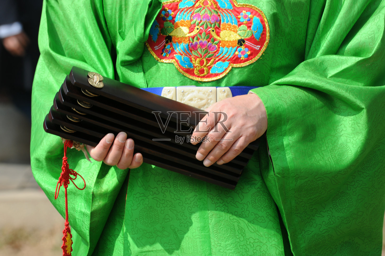传统的韩国乐器Bak照片摄影图片
