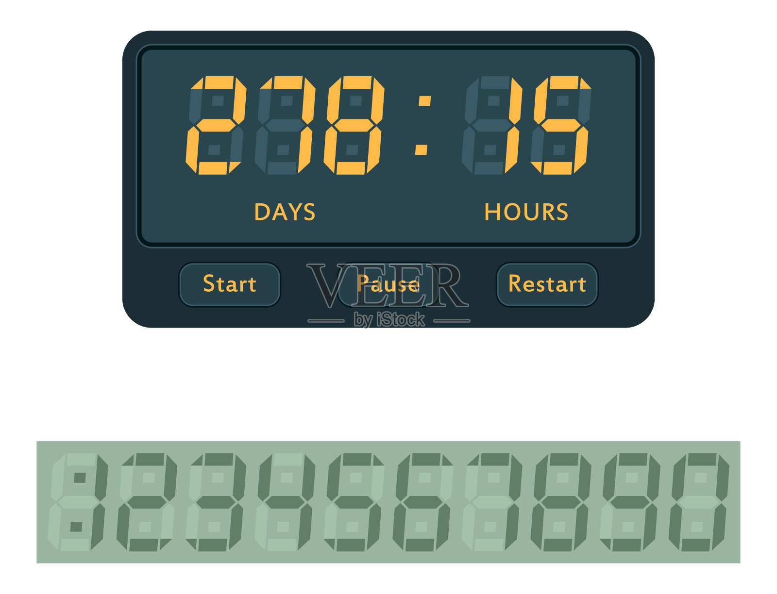 计时器时钟矢量手表秒表倒计时符号小时插图时间符号分秒设计闹钟计时器插画图片素材