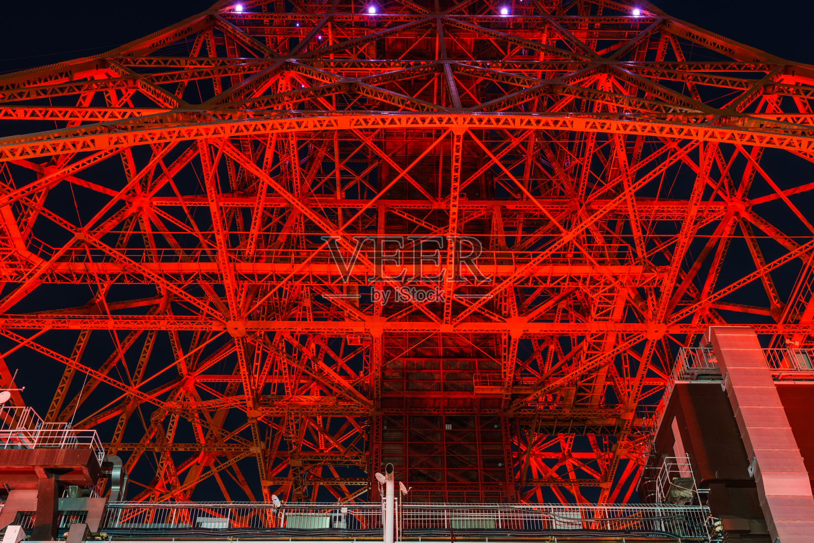 东京塔夜景照片摄影图片