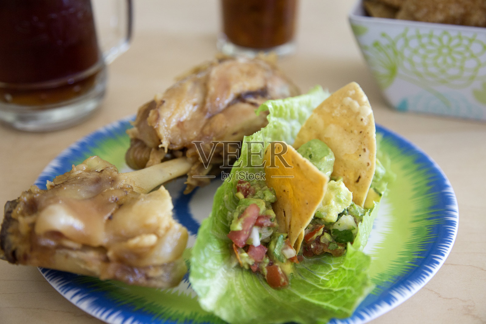 食堂食品，查莫罗猪肉照片摄影图片