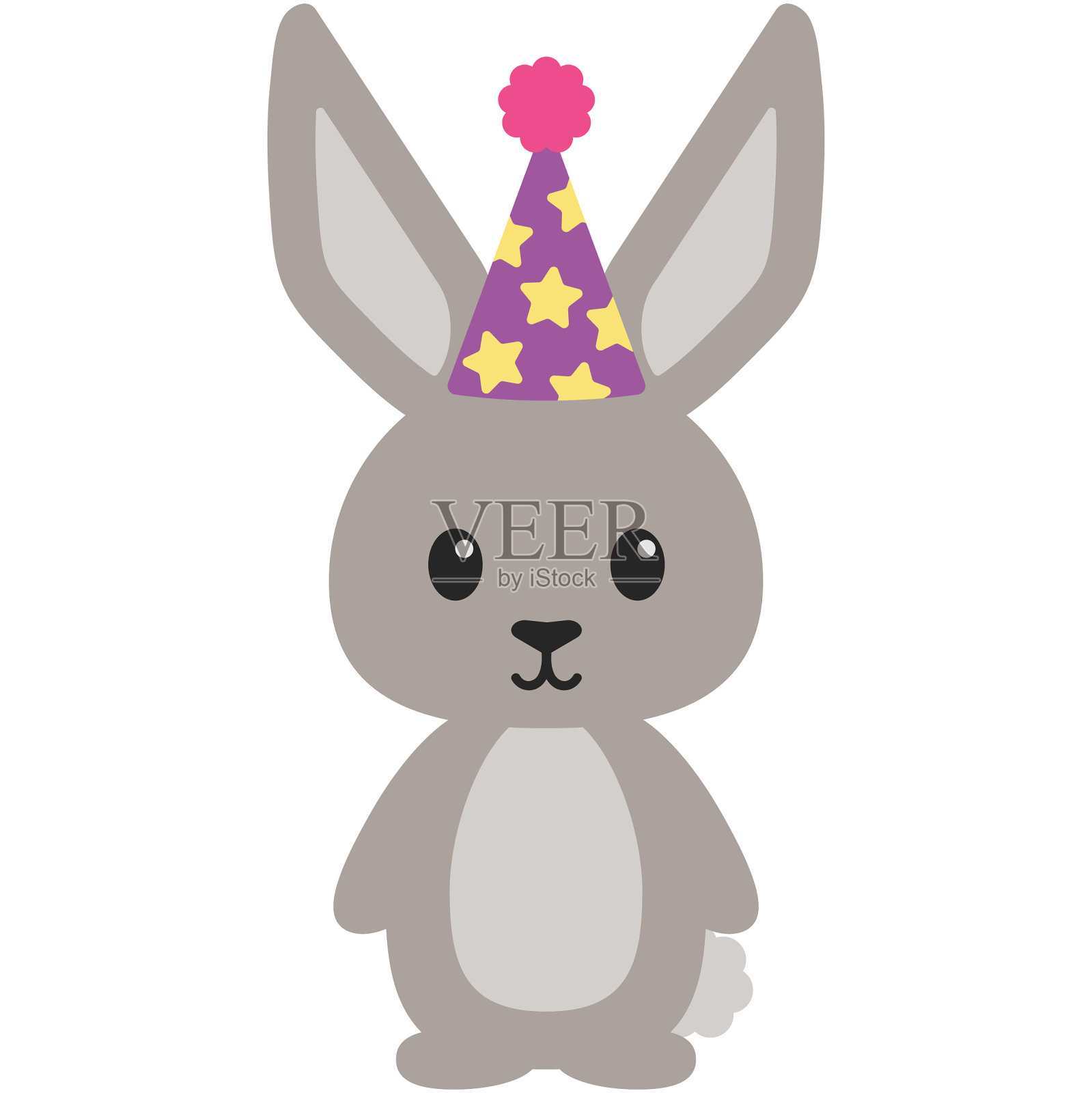 生日林地兔子兔子插图设计元素图片