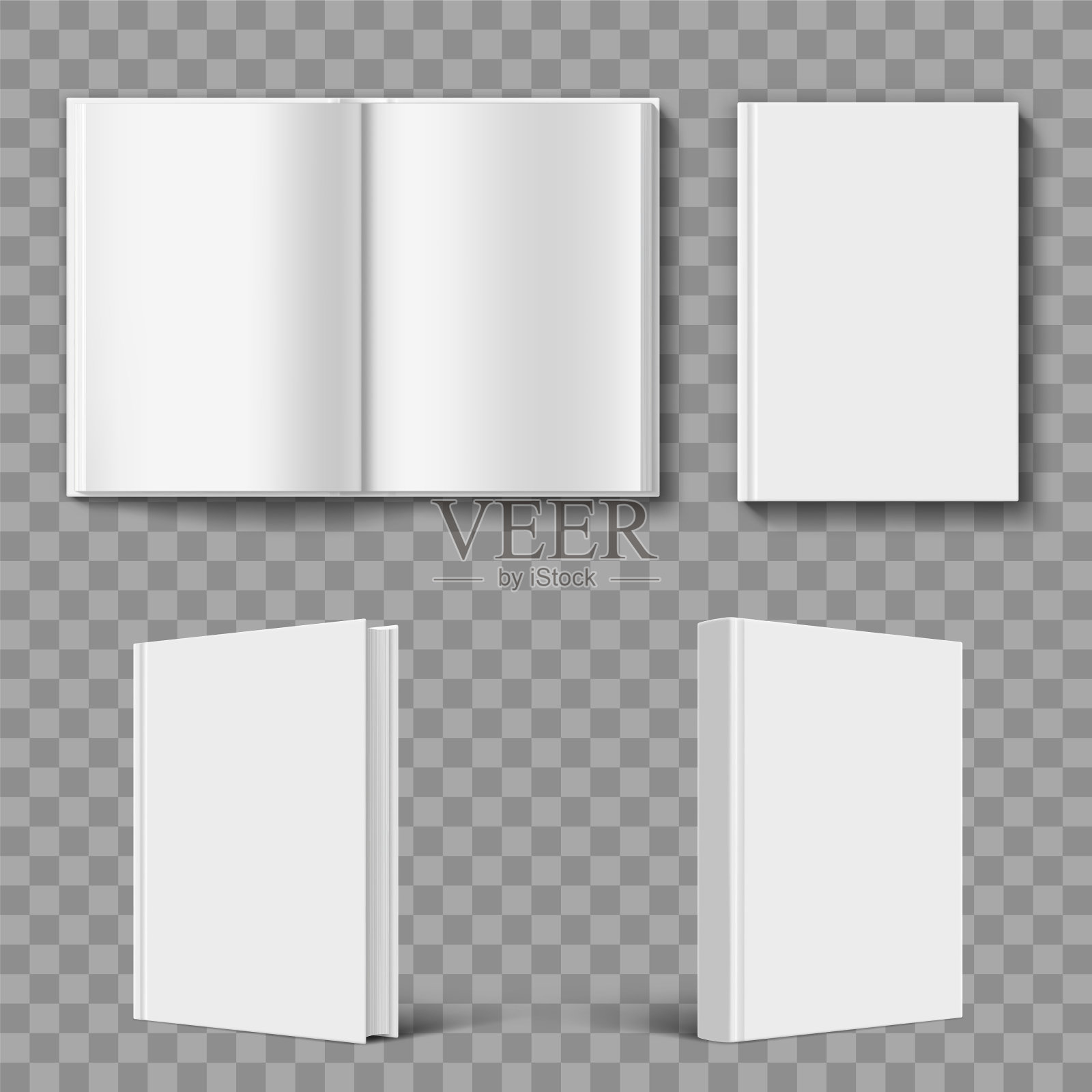 一套空白书封面模板。设计模板素材