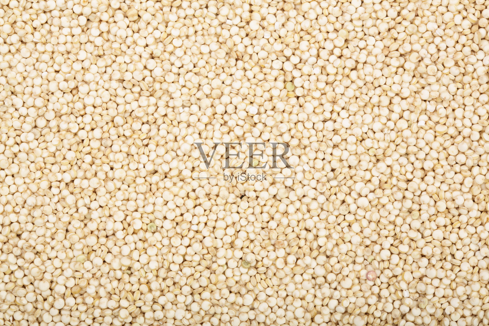 白色藜麦种子作为背景。俯视图照片摄影图片