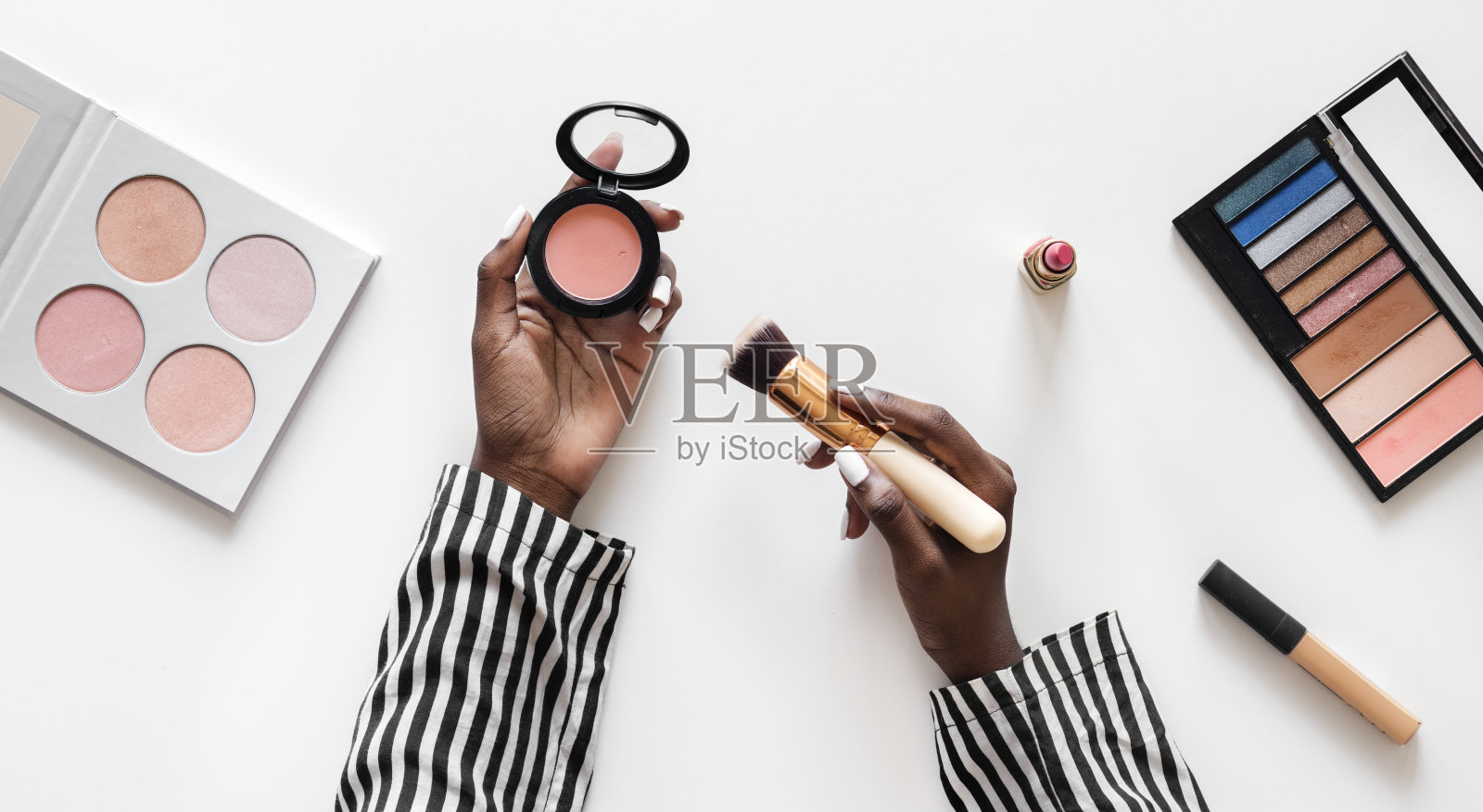 美容博客测试化妆品照片摄影图片