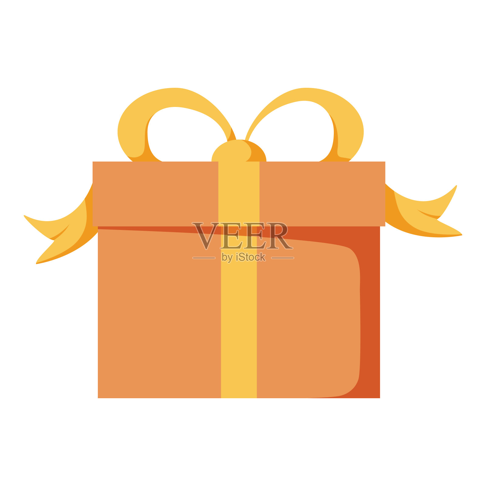 矢量礼盒或节日礼品包装庆祝插图，礼盒图标。有趣的派对礼品或商店奖金。插画图片素材