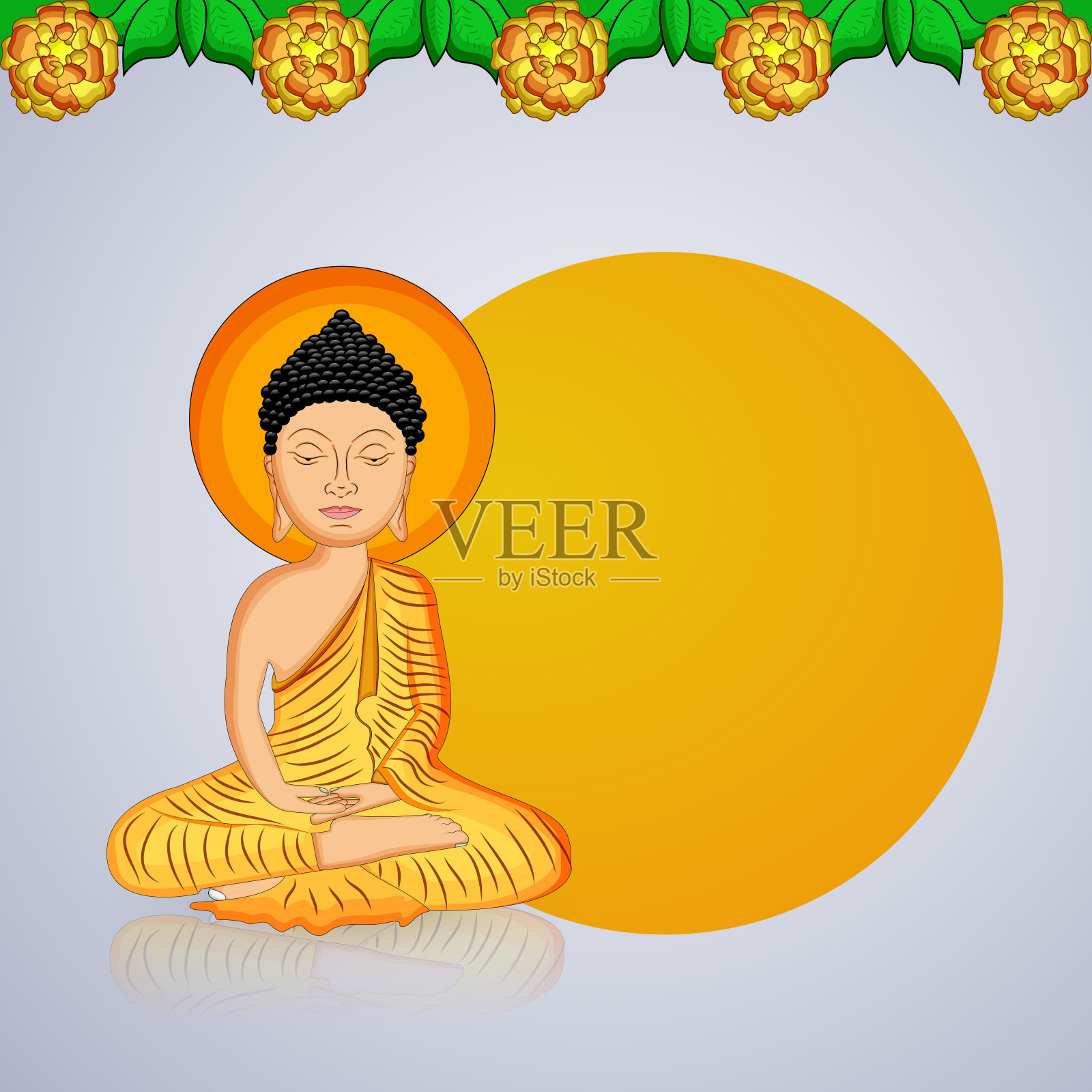 印度教佛教节日普尼玛的背景插图插画图片素材