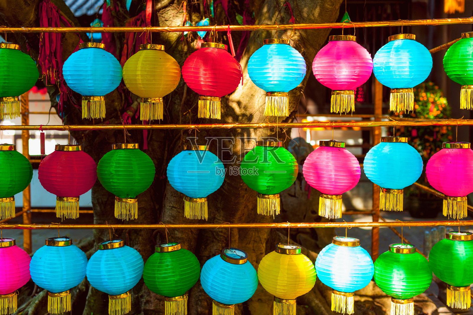 丰富多彩的中国灯笼照片摄影图片