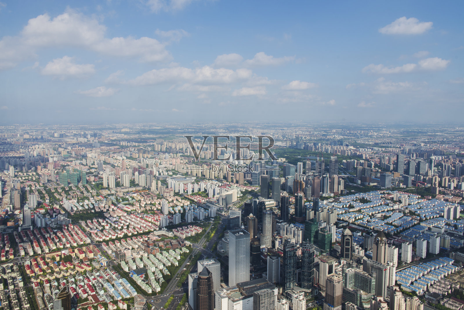 中国上海的天际线照片摄影图片