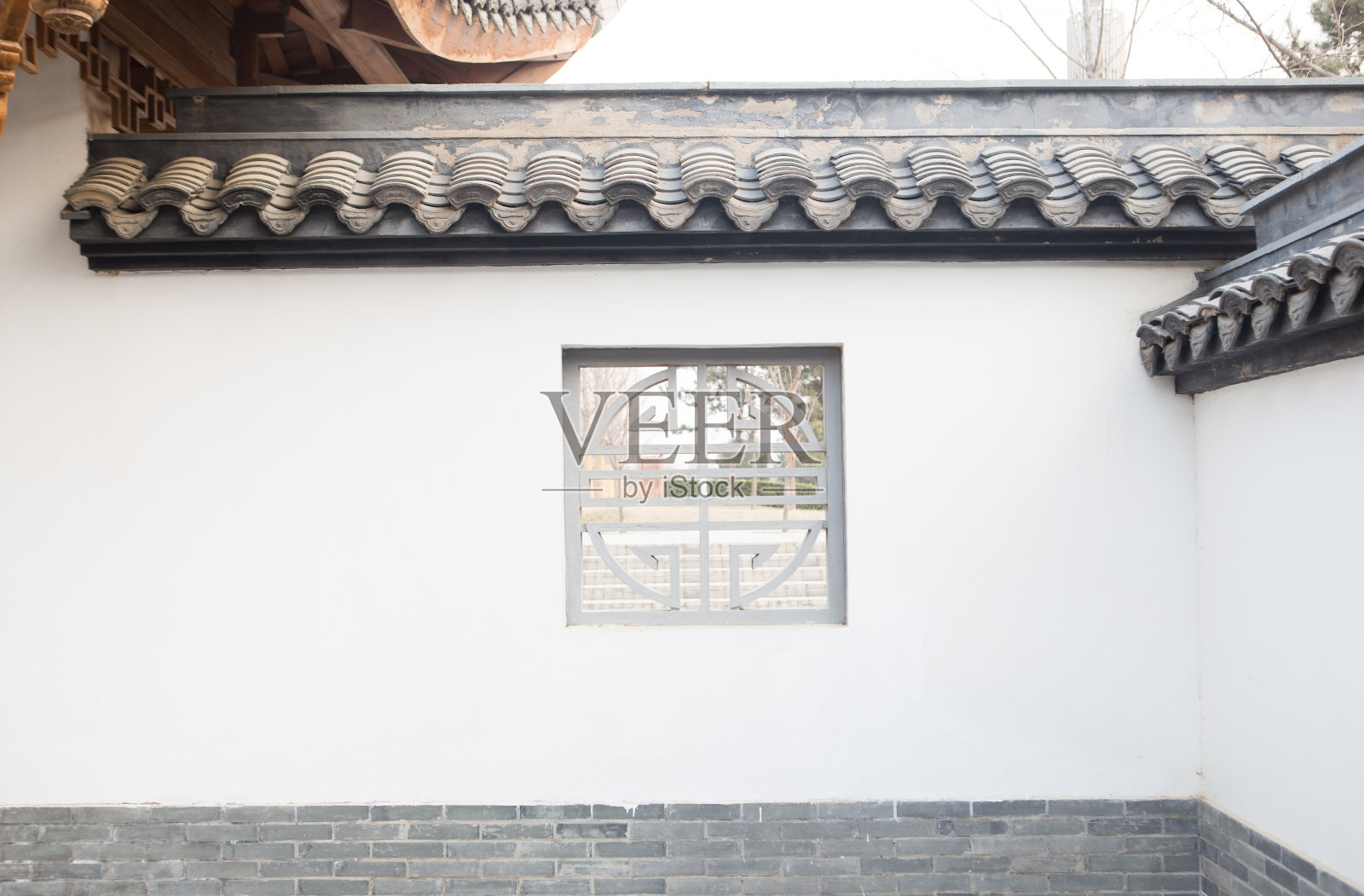 中国传统建筑外观的细节照片摄影图片