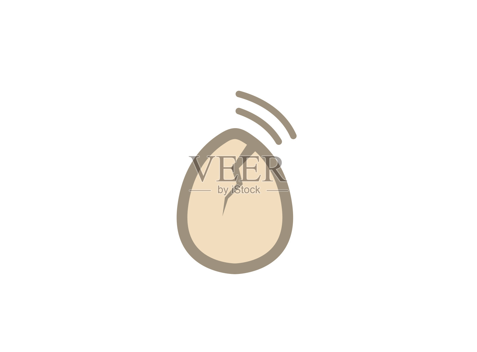 logo设计的彩蛋和小鸡的声音插画图片素材