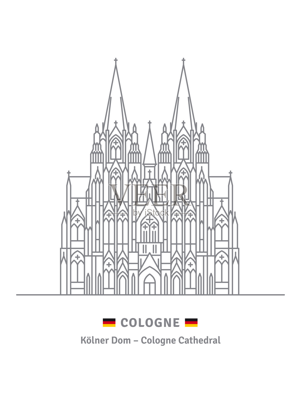 科隆大教堂|纯艺术|绘画|梦绘虫 - 原创作品 - 站酷 (ZCOOL)