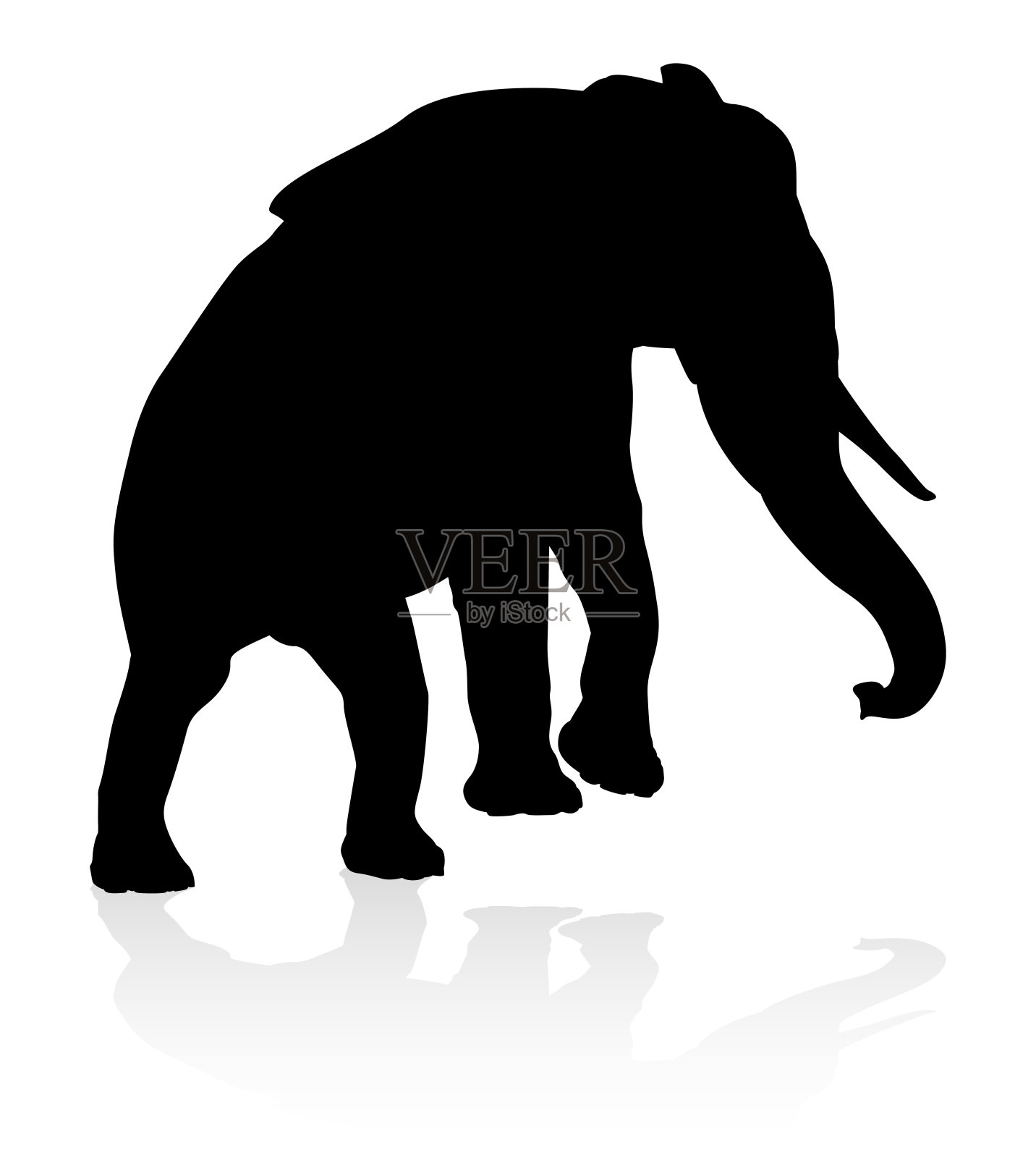 象动物剪影设计元素图片