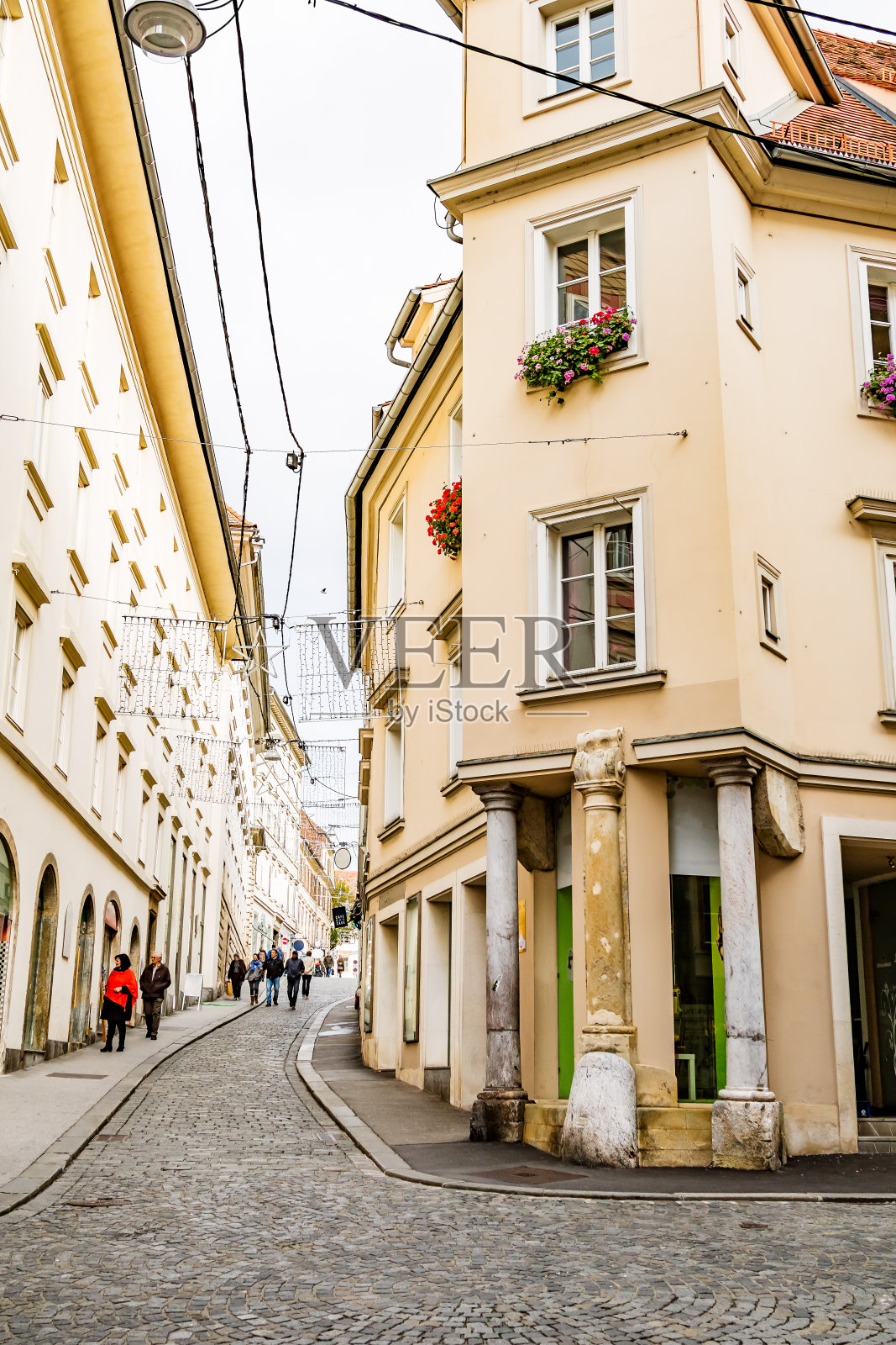 奥地利格拉茨老城街景照片摄影图片
