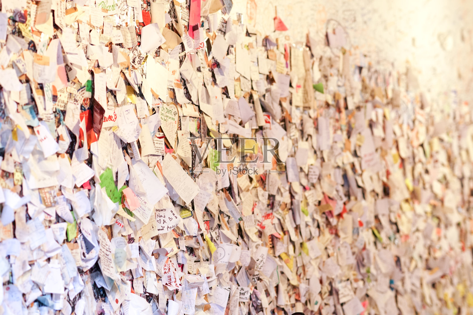 维罗纳的爱情留言墙照片摄影图片