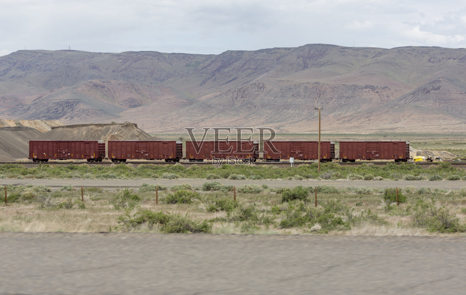 美国犹他州盐湖SLC装载火车车厢照片摄影图片