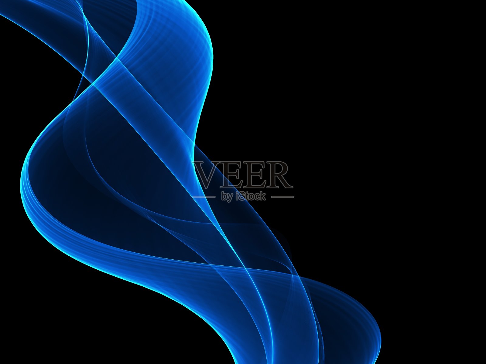 抽象背景，蓝色波浪线为宣传册，网站，传单设计照片摄影图片