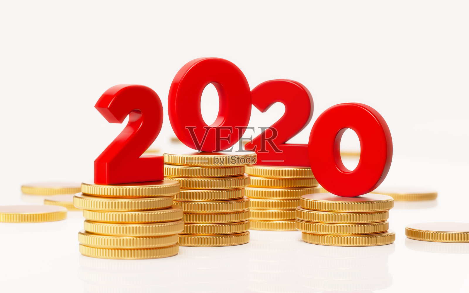 2020年商业计划和财务目标概念照片摄影图片