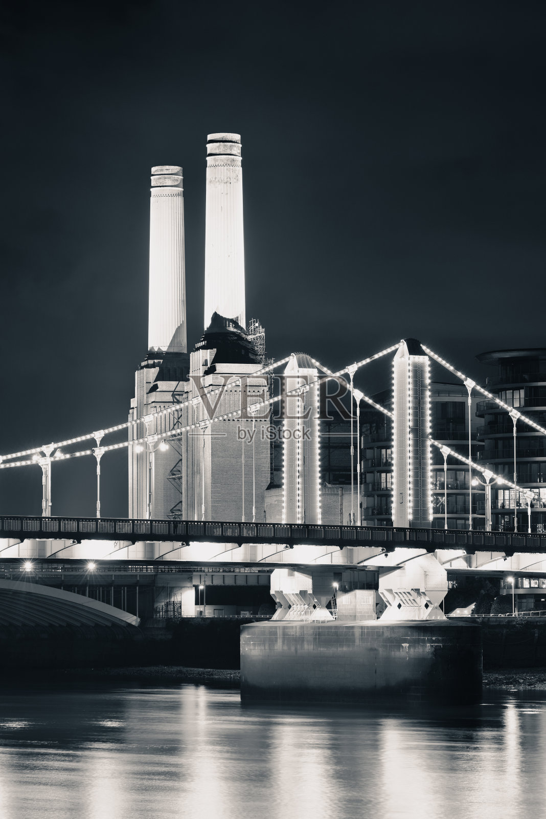 伦敦巴特西发电厂照片摄影图片