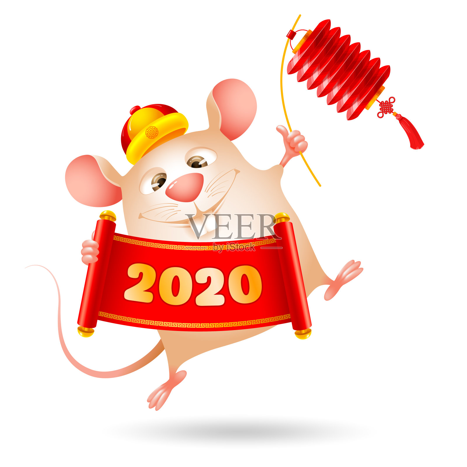 中国新年，鼠年设计元素图片